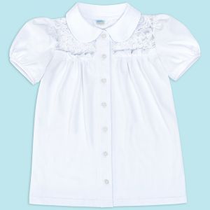 Блузка для девочки Белая №26