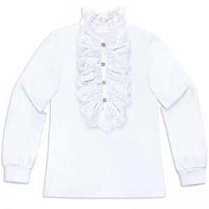 Блузка для девочки белая №36
