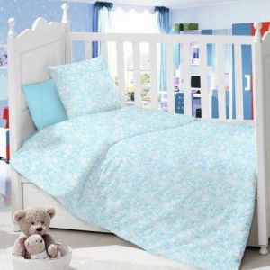 Комплект постельного белья в детскую кроватку Сатин Ажур