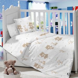 Комплект постельного белья в детскую кроватку Сатин Игрушки