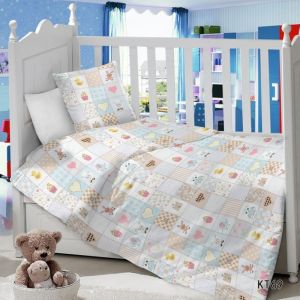 Комплект постельного белья в детскую кроватку Сатин Пэчворк