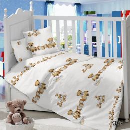 Комплект постельного белья в детскую кроватку Сатин Топтыжка
