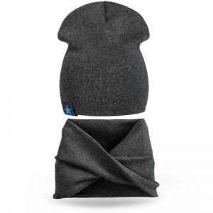 Комплект шапка и шарф хомут для мальчика №8