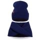 Комплект шапка и шарф хомут вязанный для мальчика №2