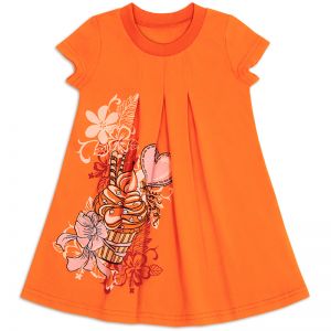 Платье для девочки Десерт оранжевый